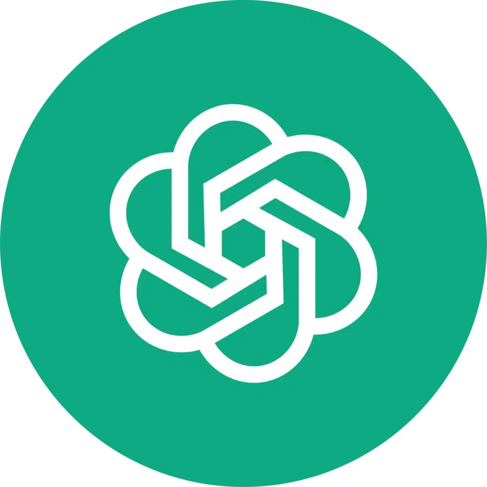 green round OpenAI logo