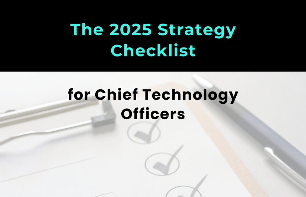 checklist for chief technology officers